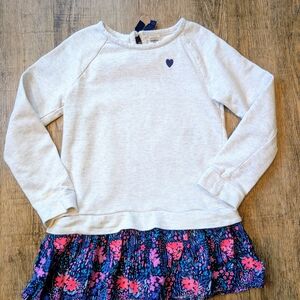 OshKosh B'gosh White and Blue Heart Sweatshirt